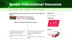 Desktop Screenshot of borderinsurancemx.com